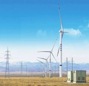 Wind turbines energy storage for the data center